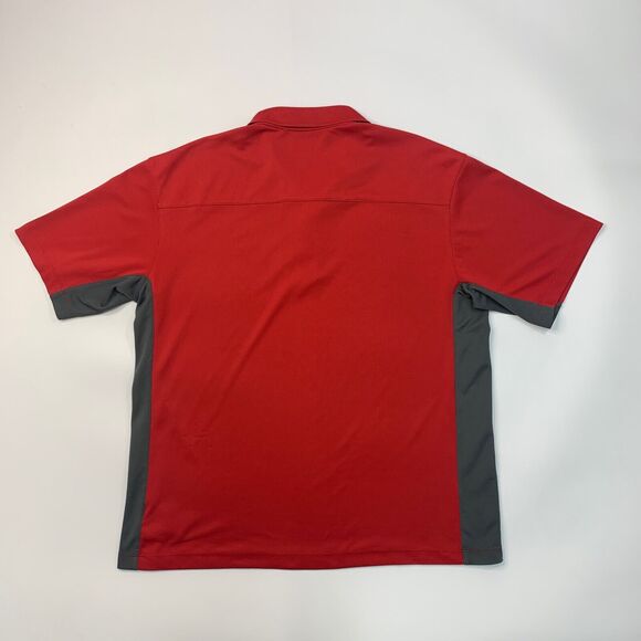 Columbia Polo Shirt Mens L Large Red Columbia Grt Omni Dry Short Sleeve Golf - Picture 8 of 11